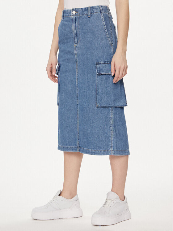 Джинсовая юбка стандартного кроя Levi's, синий 
Джинсовая юбка стандартного кроя Levi's, синий