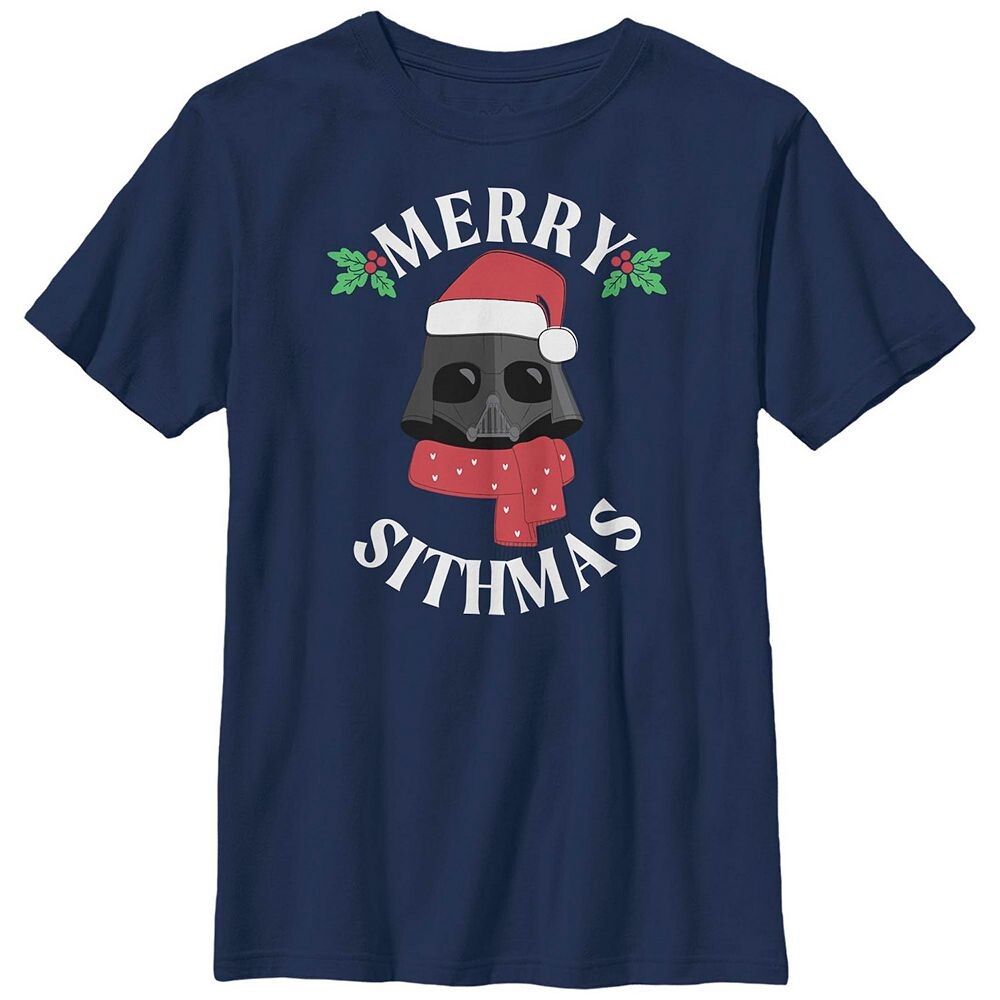 Футболка с рисунком «Дарт Вейдер» «Звездные войны» для мальчиков «Хаски» Merry Sithmas Star Wars, темно-синий
Футболка с рисунком «Дарт Вейдер» «Звездные войны» для мальчиков «Хаски» Merry Sithmas Star Wars, темно-синий