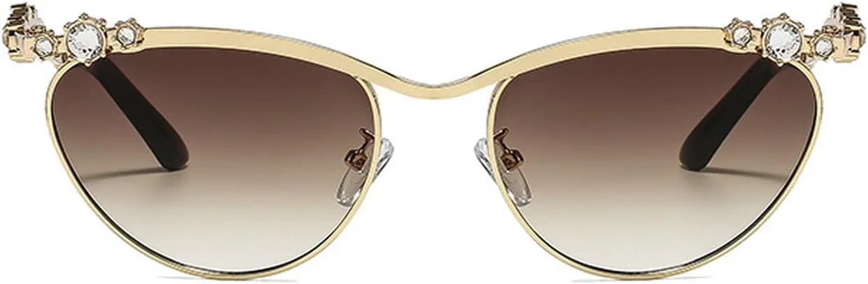 Laureles Модные солнцезащитные очки «кошачий глаз» со стразами для женщин и мужчин, градиентная металлическая оправа, хрустальные солнцезащитные очки для женщин, C5
Laureles Модные солнцезащитные очки «кошачий глаз» со стразами для женщин и мужчин, градиентная металлическая оправа, хрустальные солнцезащитные очки для женщин, C5