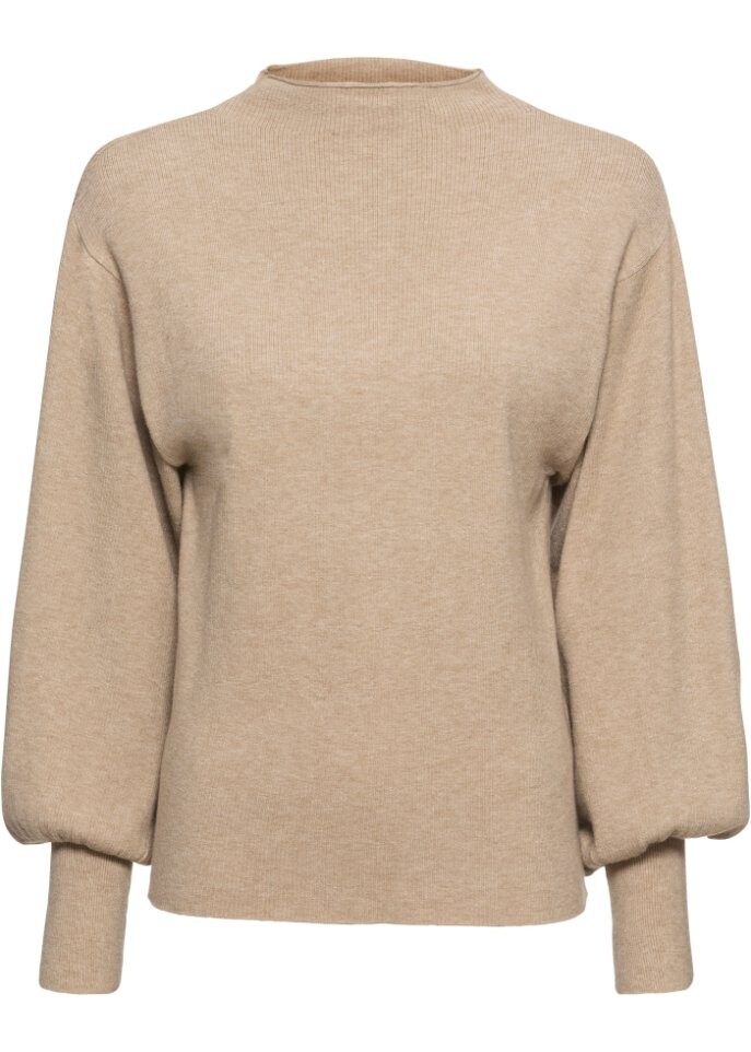 Вязаный свитер с рукавами-фонариками Bodyflirt, бежевый
Вязаный свитер с рукавами-фонариками Bodyflirt, бежевый