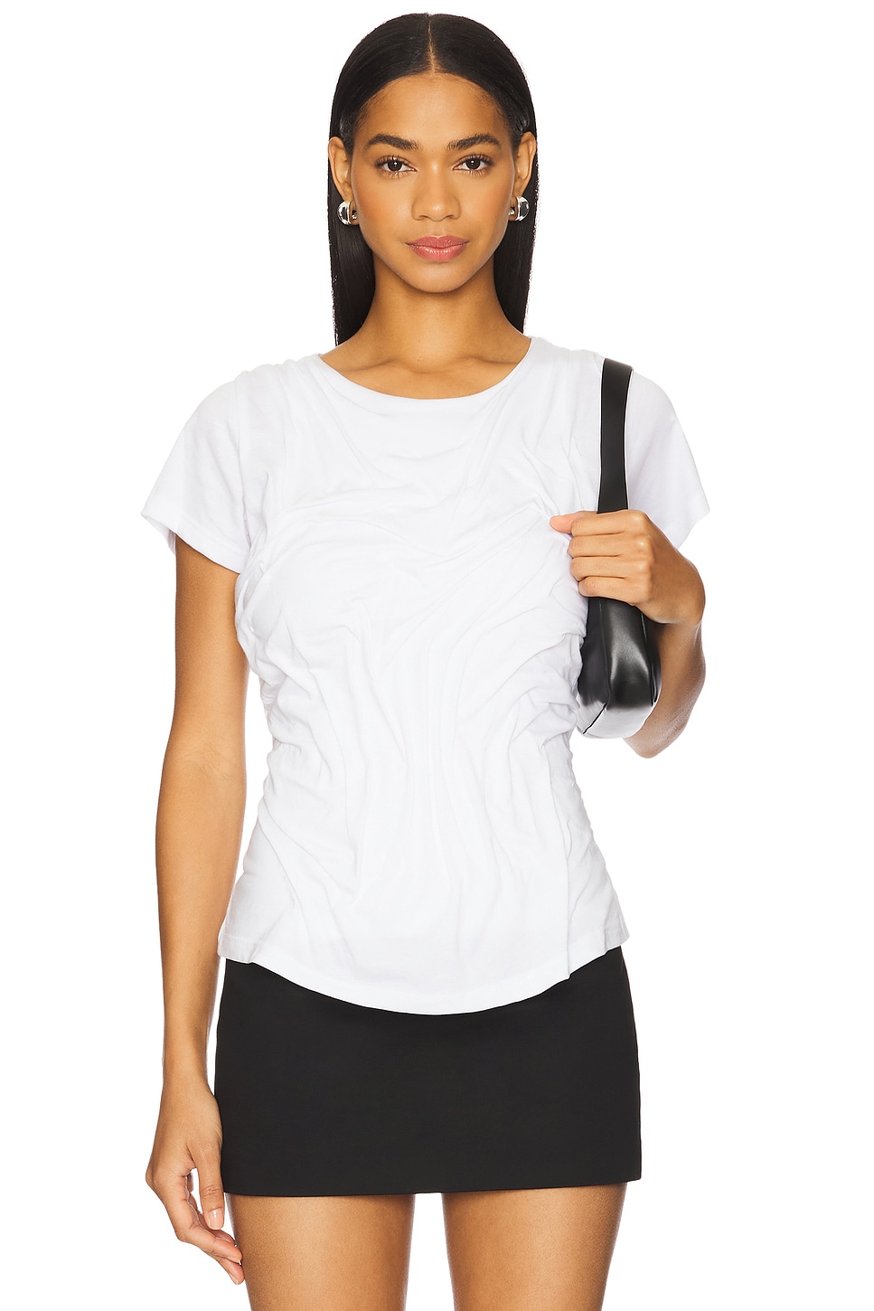 Мокрый блеск драпированная футболка Di Petsa, white
Мокрый блеск драпированная футболка Di Petsa, white