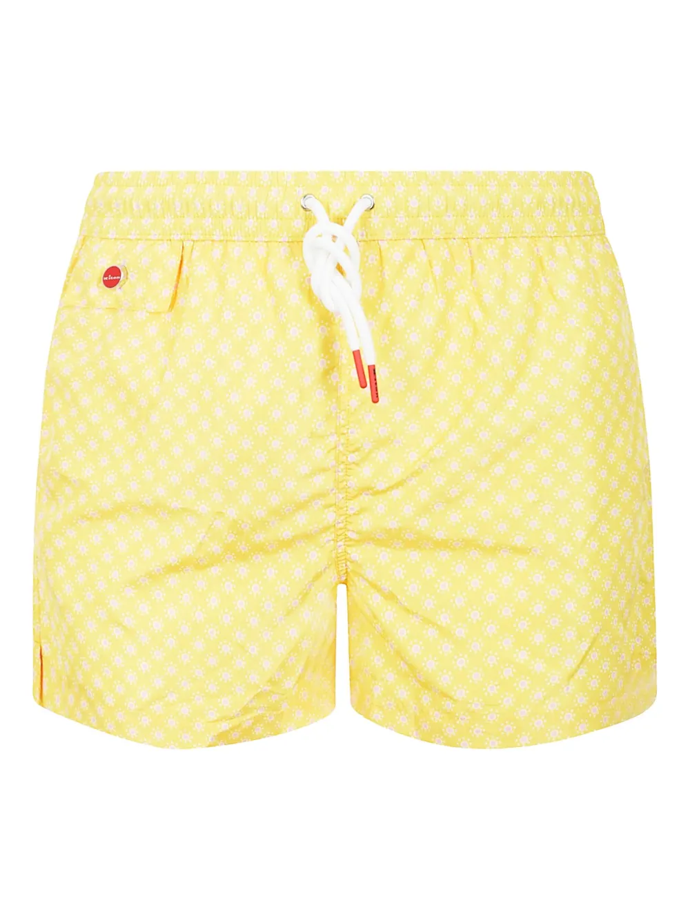 Плавки-шорты с кулиской и цветочным принтом Kiton, желтый
Плавки-шорты с кулиской и цветочным принтом Kiton, желтый