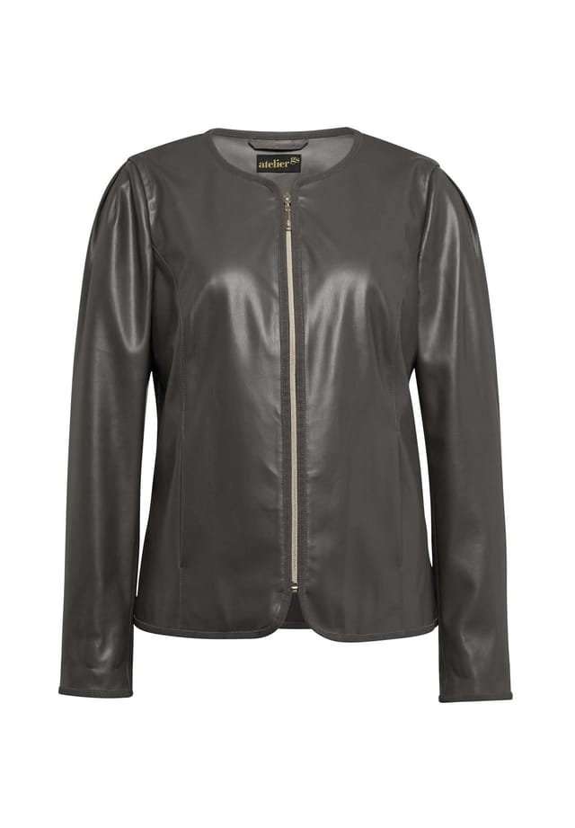 Короткий размер: выразительная куртка из искусственной кожи очень мягкая на ощупь. Goldner, коричневый
Короткий размер: выразительная куртка из искусственной кожи очень мягкая на ощупь. Goldner, коричневый