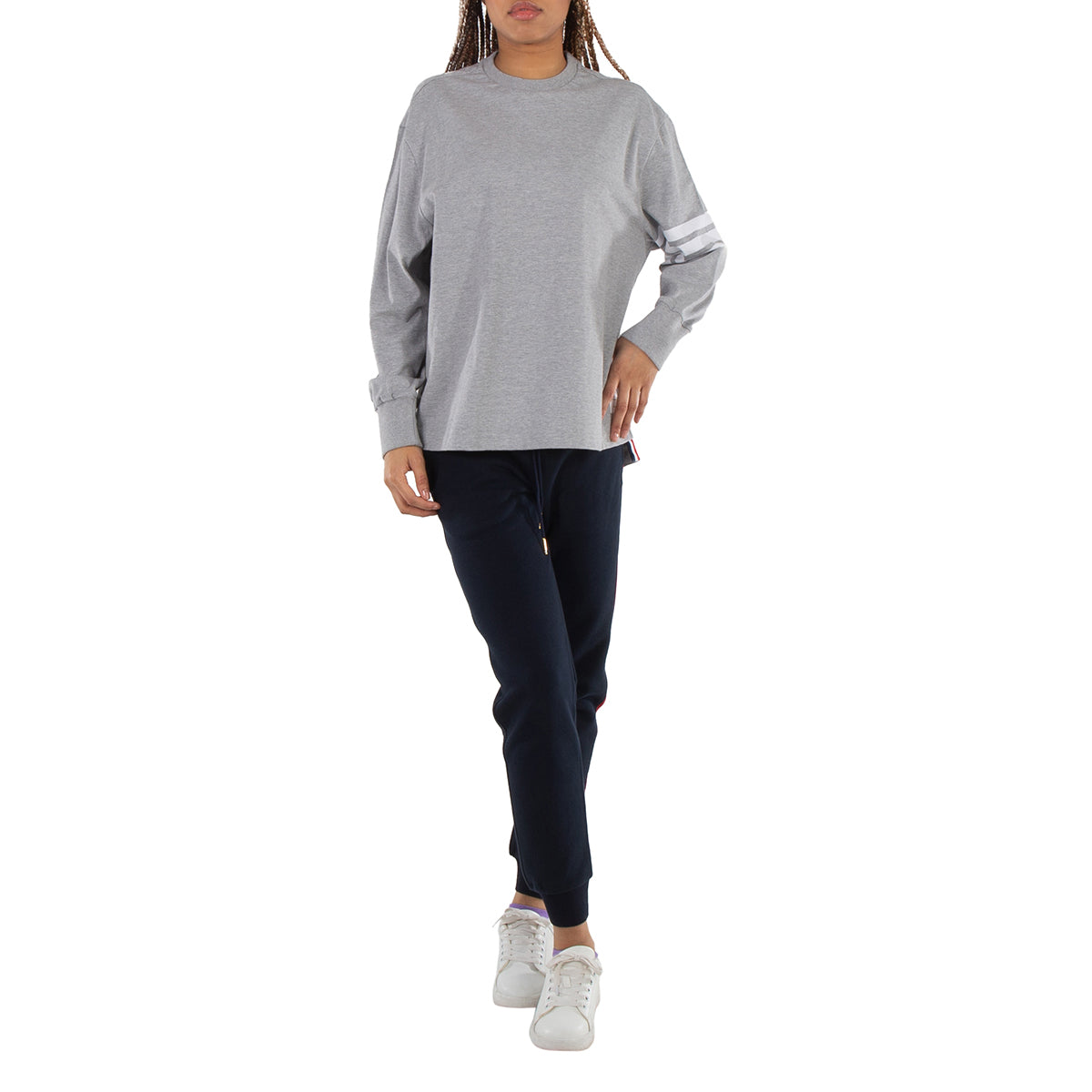 Том Браун 4-полосная длинная футболка из хлопкового джерси руби Thom Browne, серый
Том Браун 4-полосная длинная футболка из хлопкового джерси руби Thom Browne, серый