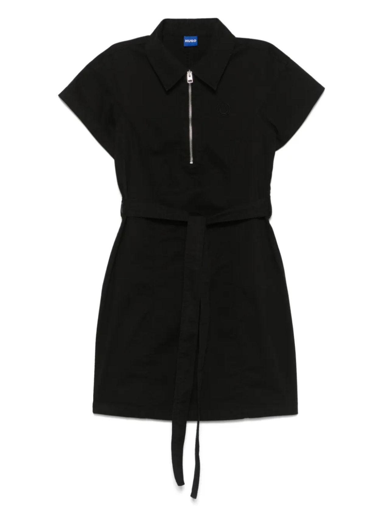 Платье мини с вышитым логотипом HUGO, черный
Платье мини с вышитым логотипом HUGO, черный