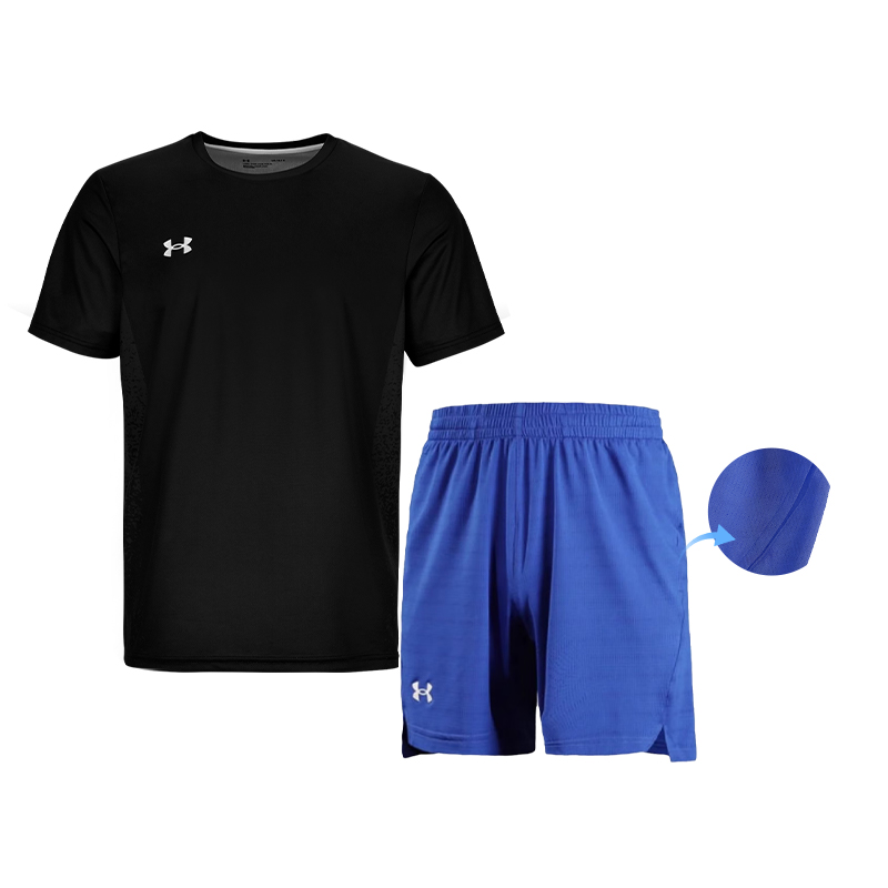 Повседневный спортивный костюм унисекс из двух предметов Under Armour, черный/синий
Повседневный спортивный костюм унисекс из двух предметов Under Armour, черный/синий