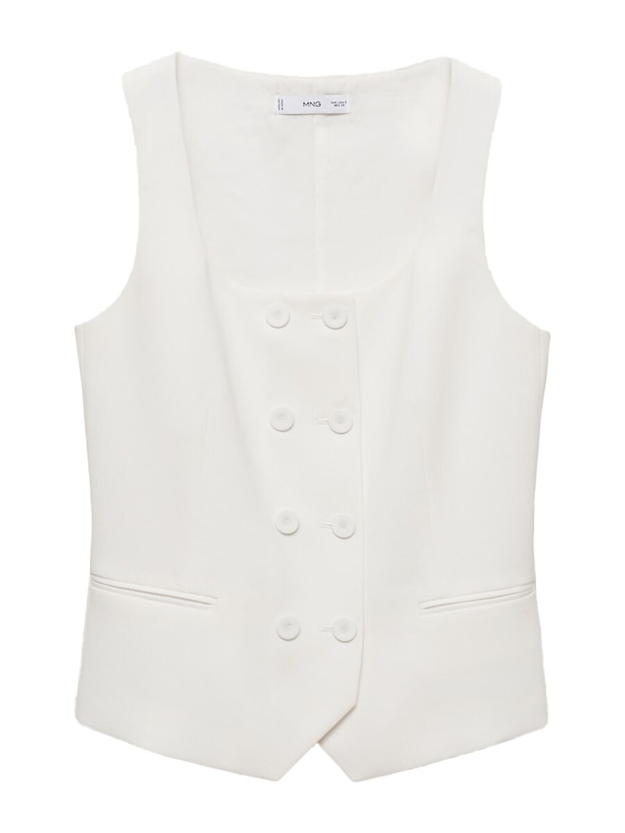 Жилет MANGO Iguana, белый
Жилет MANGO Iguana, белый