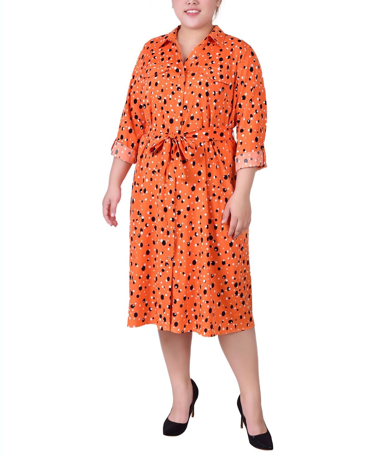 Плюс размер платье-рубашка с принтом NY Collection, мульти
Плюс размер платье-рубашка с принтом NY Collection, мульти