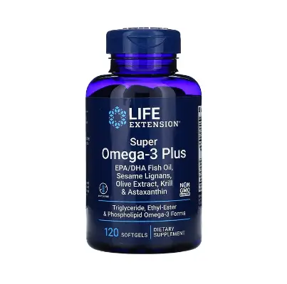 Супер Омега-3 плюс 120 таблеток Life Extension
Супер Омега-3 плюс 120 таблеток Life Extension