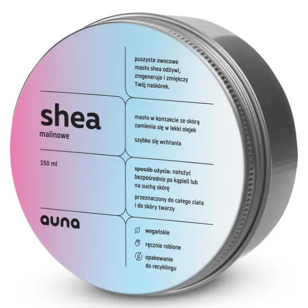 Auna малиновое масло ши с вит. Е, 150 мл
Auna малиновое масло ши с вит. Е, 150 мл