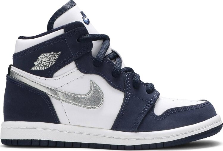 Кроссовки Air Jordan 1 Retro High co.JP TD Midnight Navy, синий
Кроссовки Air Jordan 1 Retro High co.JP TD Midnight Navy, синий