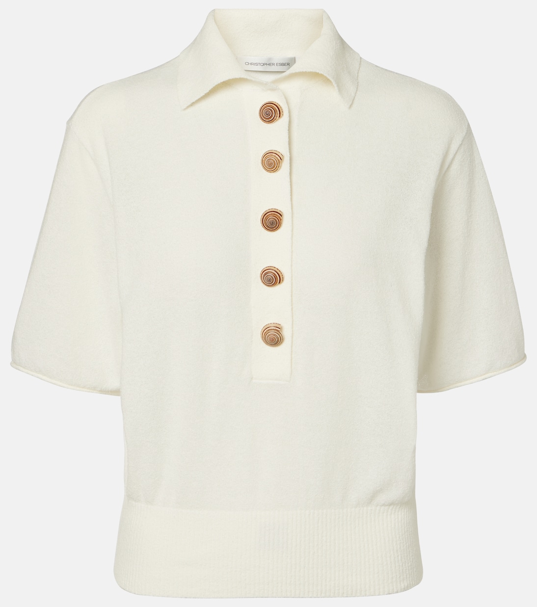 Топ из хлопковой смеси Sundial Shell Christopher Esber, белый
Топ из хлопковой смеси Sundial Shell Christopher Esber, белый