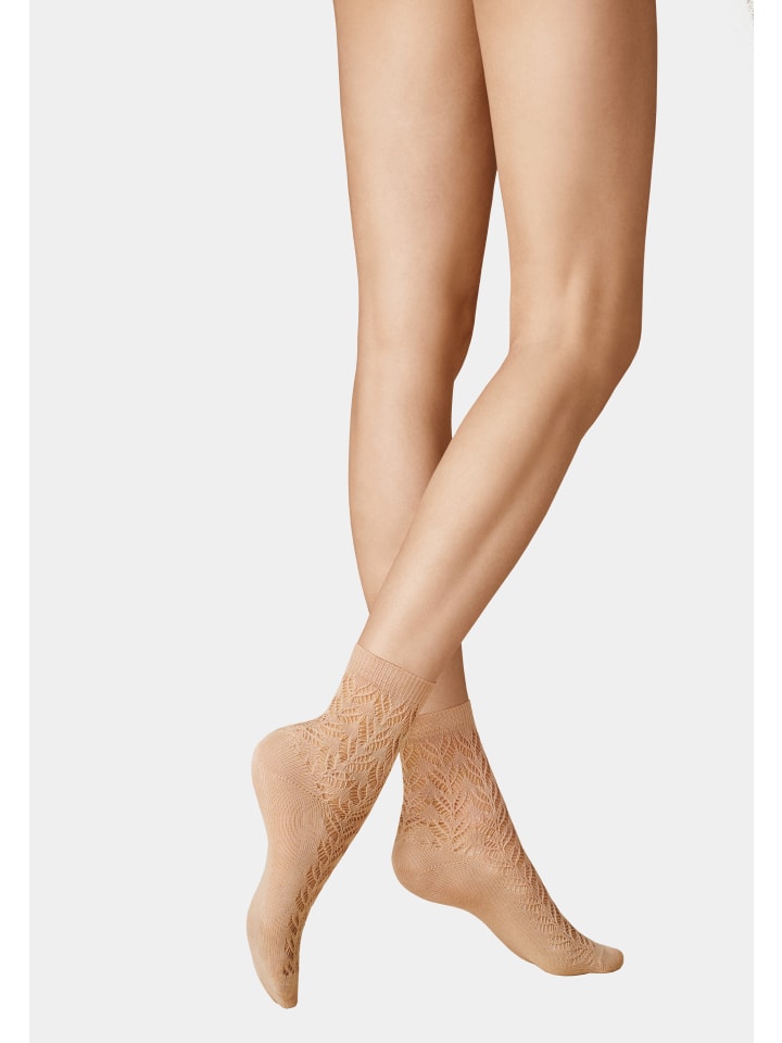 Kunert Носки с ажурным узором бронзового цвета
Kunert Носки с ажурным узором бронзового цвета