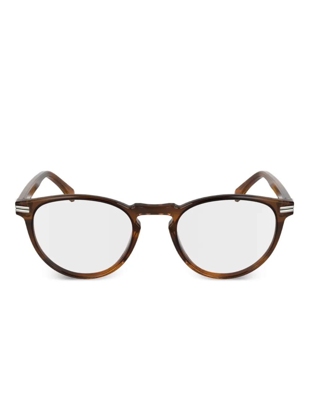 Очки в круглой оправе в полоску Lacoste, коричневый
Очки в круглой оправе в полоску Lacoste, коричневый