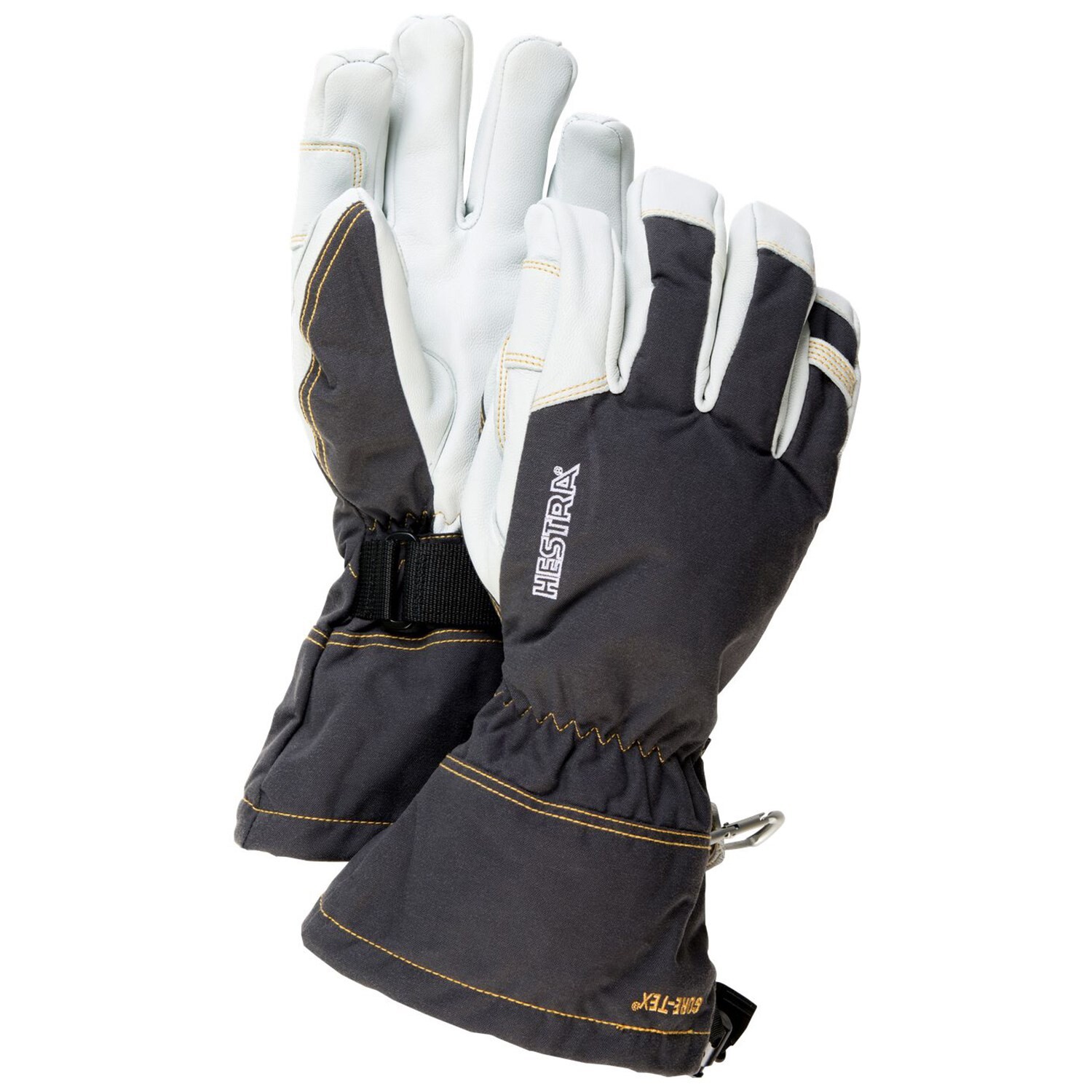 Армейские кожаные перчатки Hestra Gore-Tex, черный 
Армейские кожаные перчатки Hestra Gore-Tex, черный