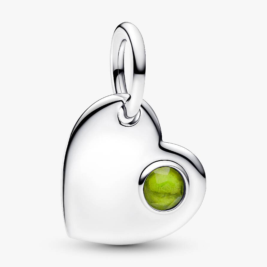 Шарм Pandora August Engravable Heart Spring Stone Dangle, серебро/светло-зеленый
Шарм Pandora August Engravable Heart Spring Stone Dangle, серебро/светло-зеленый