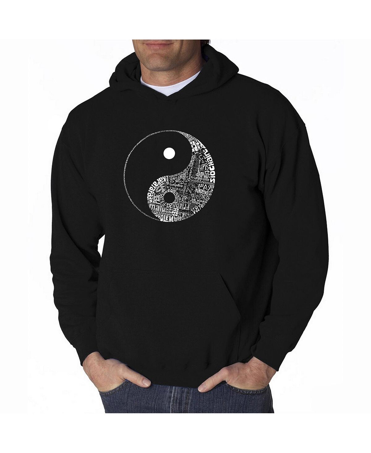 Мужская толстовка с надписью word art - инь ян LA Pop Art, черный
Мужская толстовка с надписью word art - инь ян LA Pop Art, черный