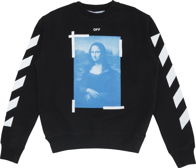 Толстовка Off-White Monalisa Slim Crewneck 'Black/White', черный 
Толстовка Off-White Monalisa Slim Crewneck 'Black/White', черный