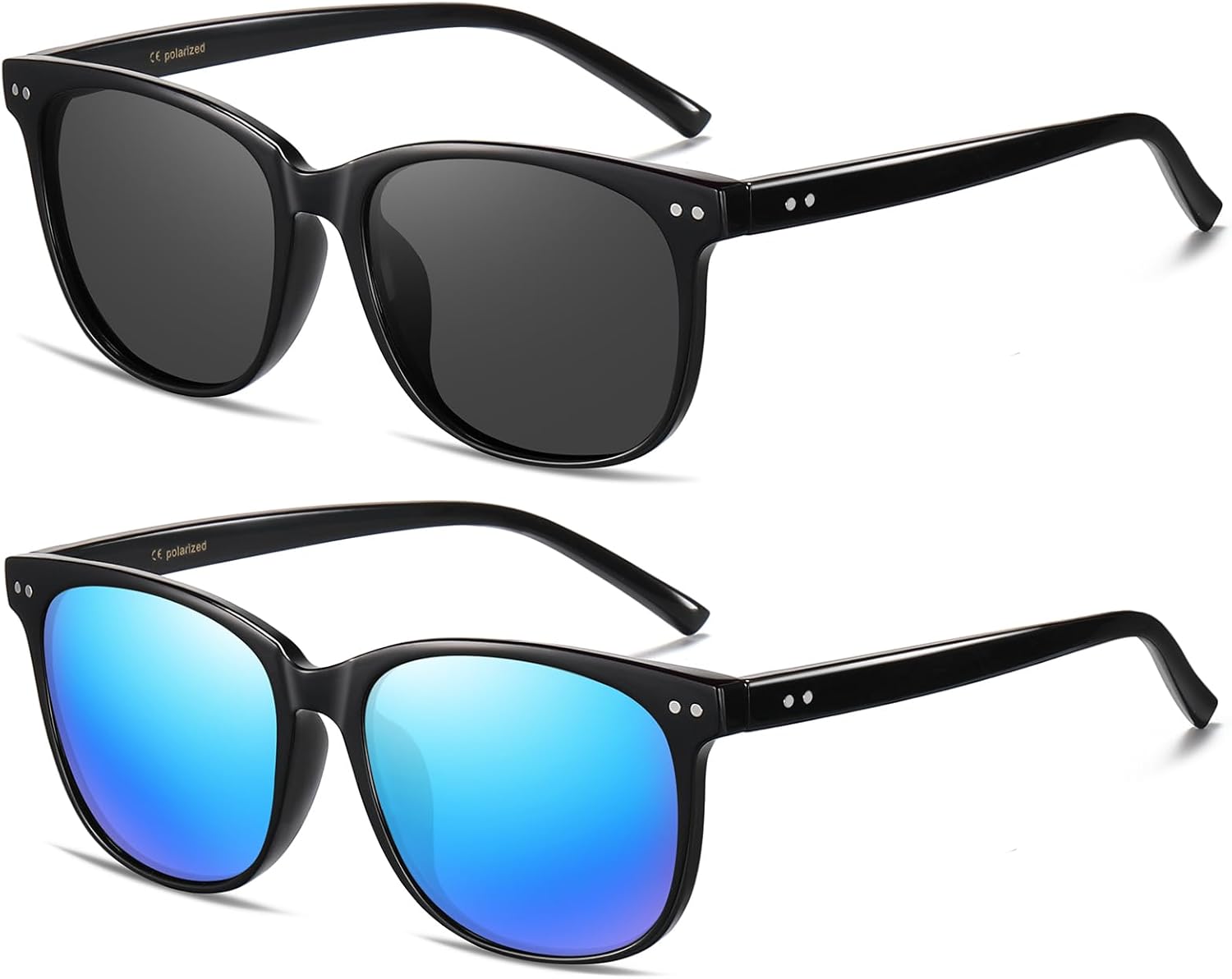 Женские поляризованные солнцезащитные очки HAOLOTA, классические круглые солнцезащитные очки для вождения, рыбалки, легкие, с защитой от УФ-излучения UV400, A12 2pcs Black/Grey + Black/Blue
Женские поляризованные солнцезащитные очки HAOLOTA, классические круглые солнцезащитные очки для вождения, рыбалки, легкие, с защитой от УФ-излучения UV400, A12 2pcs Black/Grey + Black/Blue