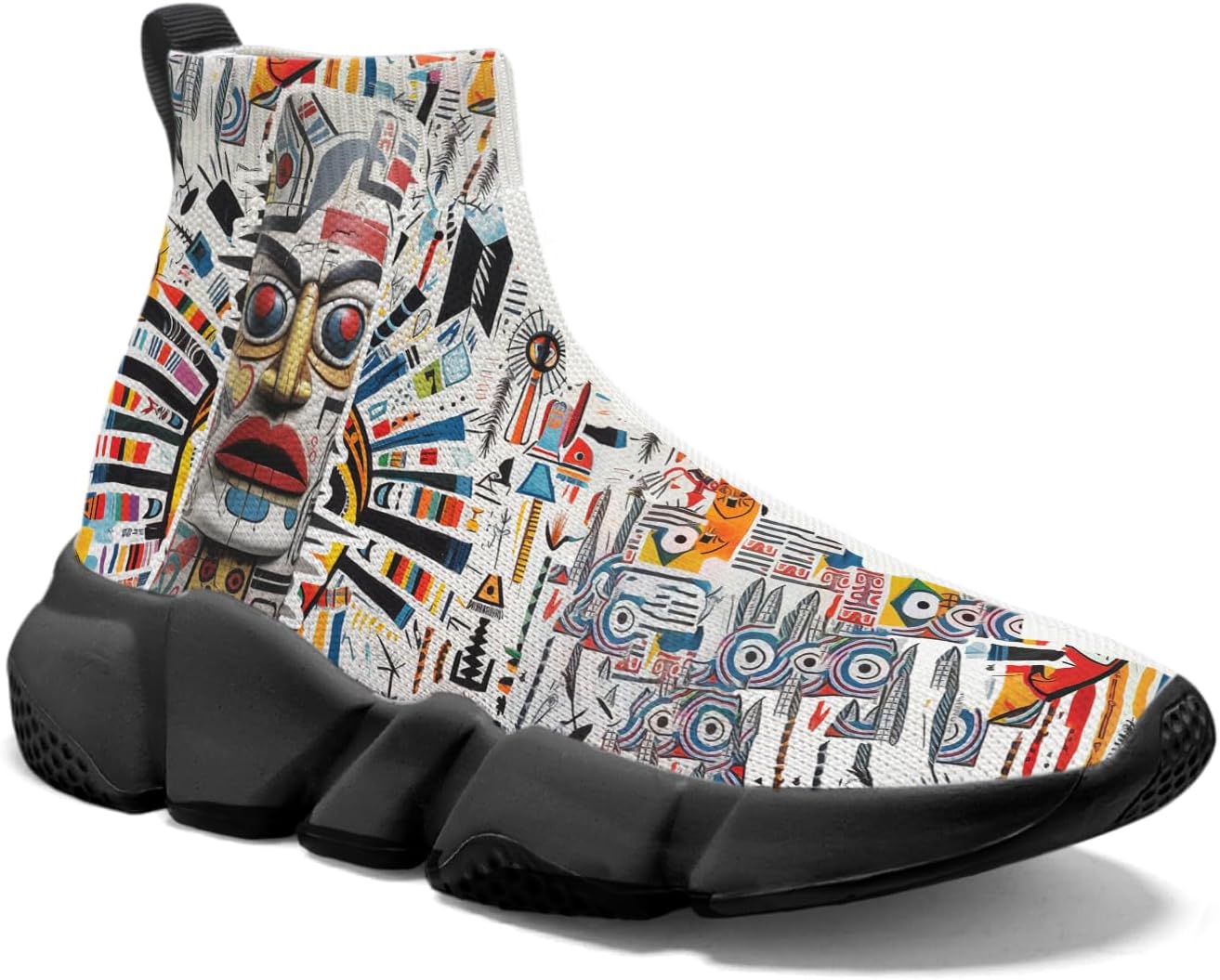 Мужские вязаные носочные кроссовки Hetios - удобные легкие слипоны для ходьбы, Indian Totem_13
Мужские вязаные носочные кроссовки Hetios - удобные легкие слипоны для ходьбы, Indian Totem_13