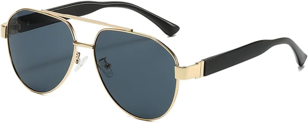 Мужские солнцезащитные очки в стиле ретро с металлическими двойными перемычками, градиентные линзы, защита от УФ-излучения UV400, женские солнцезащитные очки в стиле панк SZVVBKK, Golden Black Gray
Мужские солнцезащитные очки в стиле ретро с металлическими двойными перемычками, градиентные линзы, защита от УФ-излучения UV400, женские солнцезащитные очки в стиле панк SZVVBKK, Golden Black Gray