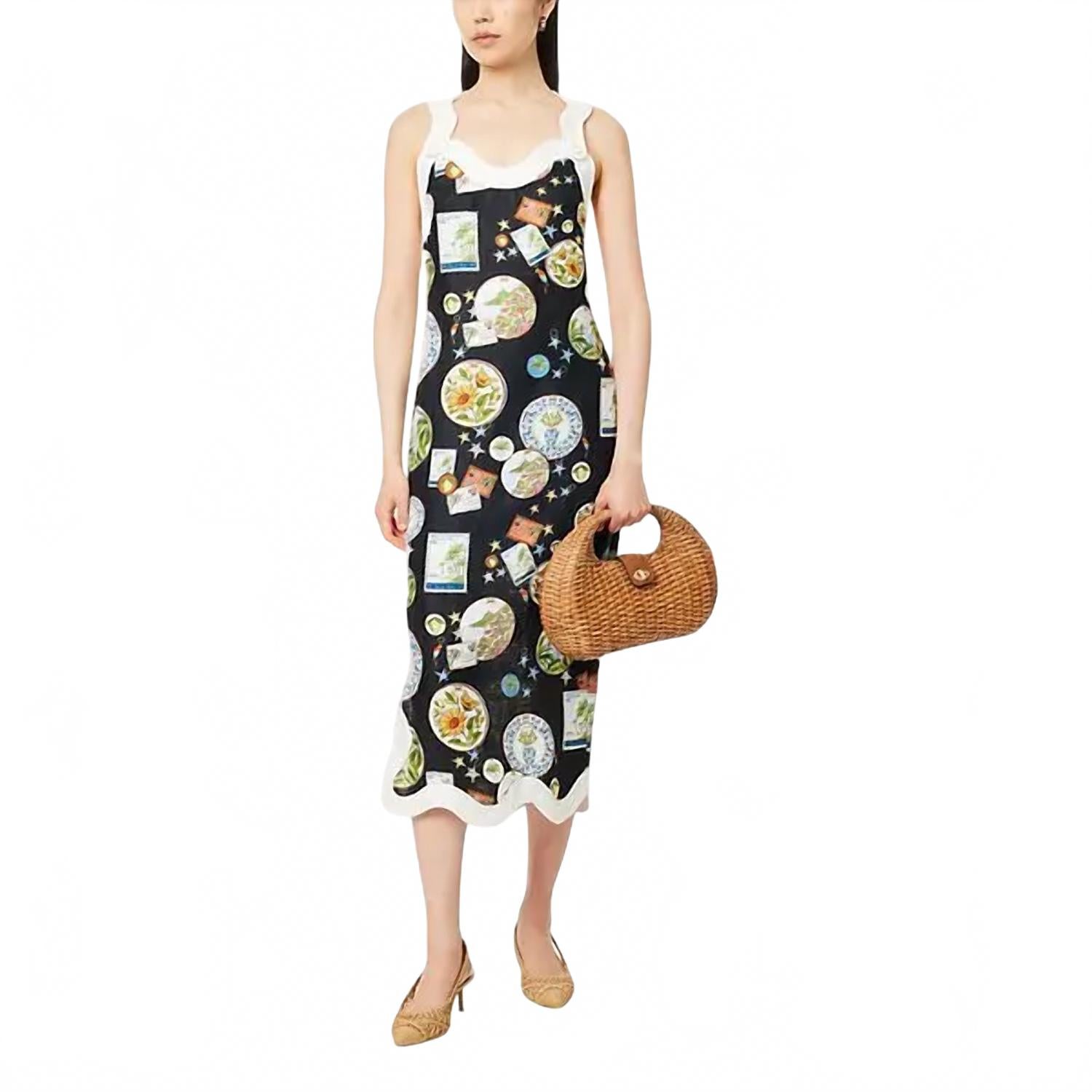 Платье-миди Trip Souvenir, черное, многоцветное Farm Rio, Black Multi
Платье-миди Trip Souvenir, черное, многоцветное Farm Rio, Black Multi