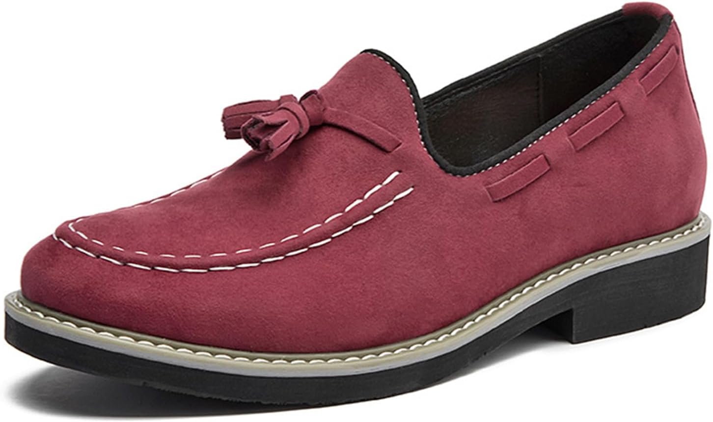 Мужские замшевые лоферы BZIKBGE с кисточками, низкий каблук, удобные, дышащие, противоскользящие, с подъемом, без шнурков, повседневная и деловая обувь, красный
Мужские замшевые лоферы BZIKBGE с кисточками, низкий каблук, удобные, дышащие, противоскользящие, с подъемом, без шнурков, повседневная и деловая обувь, красный