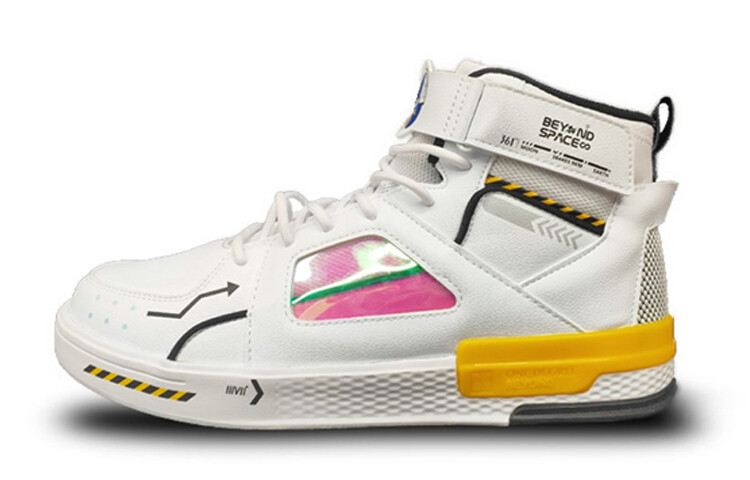 Кеды мужские, обувь для скейтбординга высокая белый/обсидианово-черный 361°
Кеды мужские, обувь для скейтбординга высокая белый/обсидианово-черный 361°