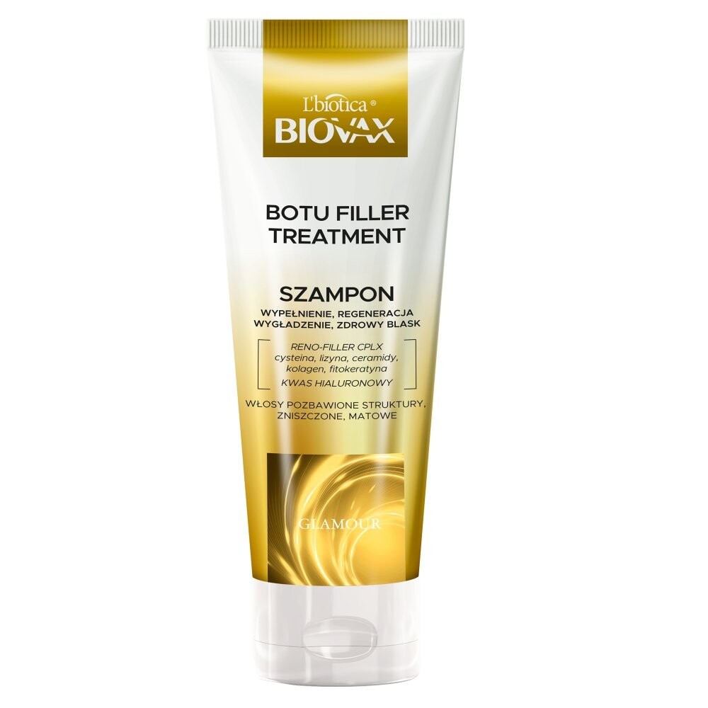 Biovax, Glamour Botu Filler Treatment, Шампунь для наполнения и разглаживания волос, 200 мл
Biovax, Glamour Botu Filler Treatment, Шампунь для наполнения и разглаживания волос, 200 мл