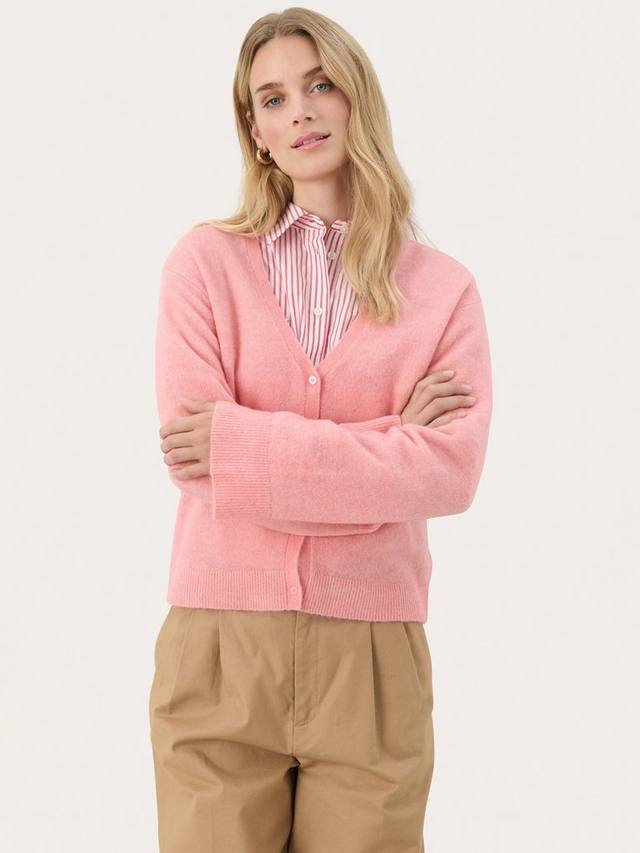 Кардиган легкой посадки с пейтонами Part Two, розовый
Кардиган легкой посадки с пейтонами Part Two, розовый