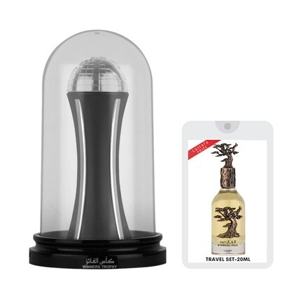 Al Khas Winners Trophy Silver Eau De Parfum 100 мл с Eternal Oud Experience Дорожный набор 20 мл - унисекс Мандарин Олибанум Лаванда Ваниль Кедр Ветивер от Lattafa Perfumes
Al Khas Winners Trophy Silver Eau De Parfum 100 мл с Eternal Oud Experience Дорожный набор 20 мл - унисекс Мандарин Олибанум Лаванда Ваниль Кедр Ветивер от Lattafa Perfumes