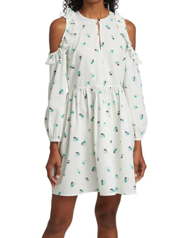 Платье austin с вырезами на плечах Baum und Pferdgarten Ivory multicolor 
Платье austin с вырезами на плечах Baum und Pferdgarten Ivory multicolor