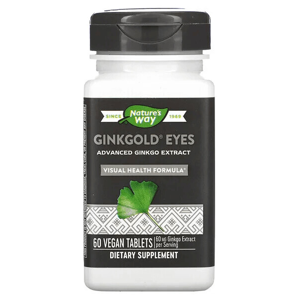 Ginkgold Eyes Nature's Way, 60 таблеток
Ginkgold Eyes Nature's Way, 60 таблеток