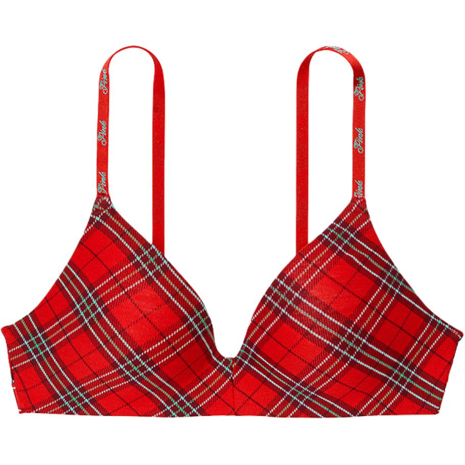 Victoria's Secret Бюстгальтер PINK для женщин в красно-зеленую клетку
Victoria's Secret Бюстгальтер PINK для женщин в красно-зеленую клетку