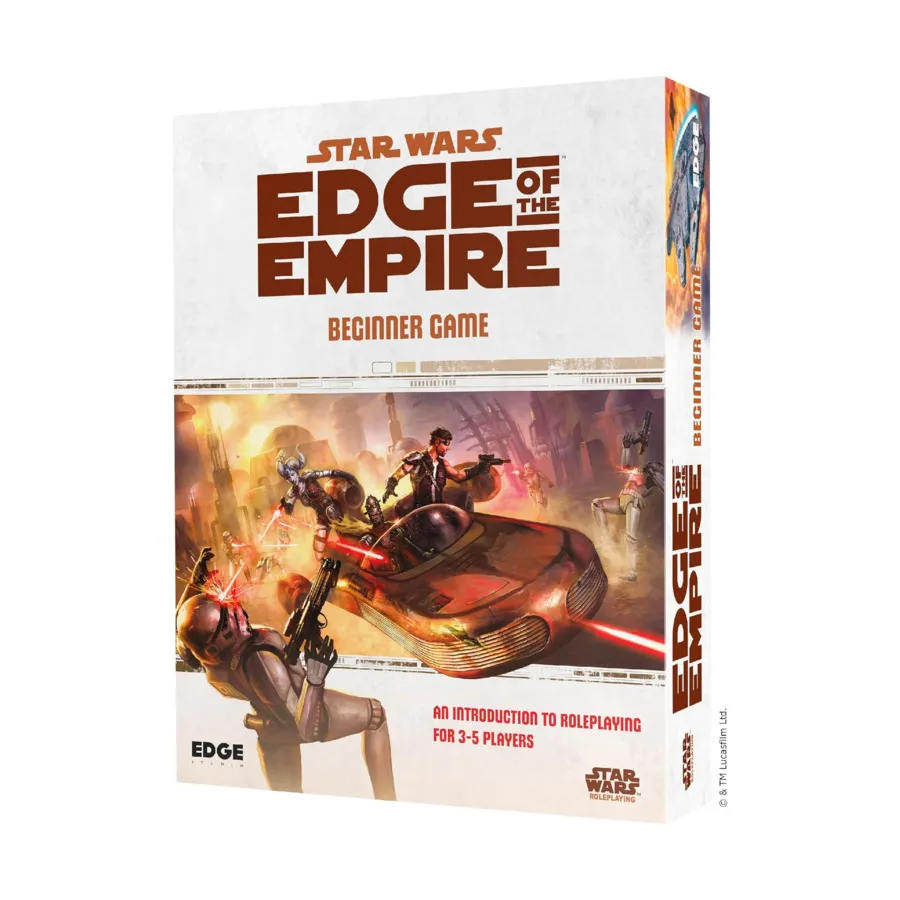 Бокс-сет Edge of the Empire Beginner Game (2nd Printing), Star Wars RPG - Edge of the Empire (Edge Studio)
Бокс-сет Edge of the Empire Beginner Game (2nd Printing), Star Wars RPG - Edge of the Empire (Edge Studio)