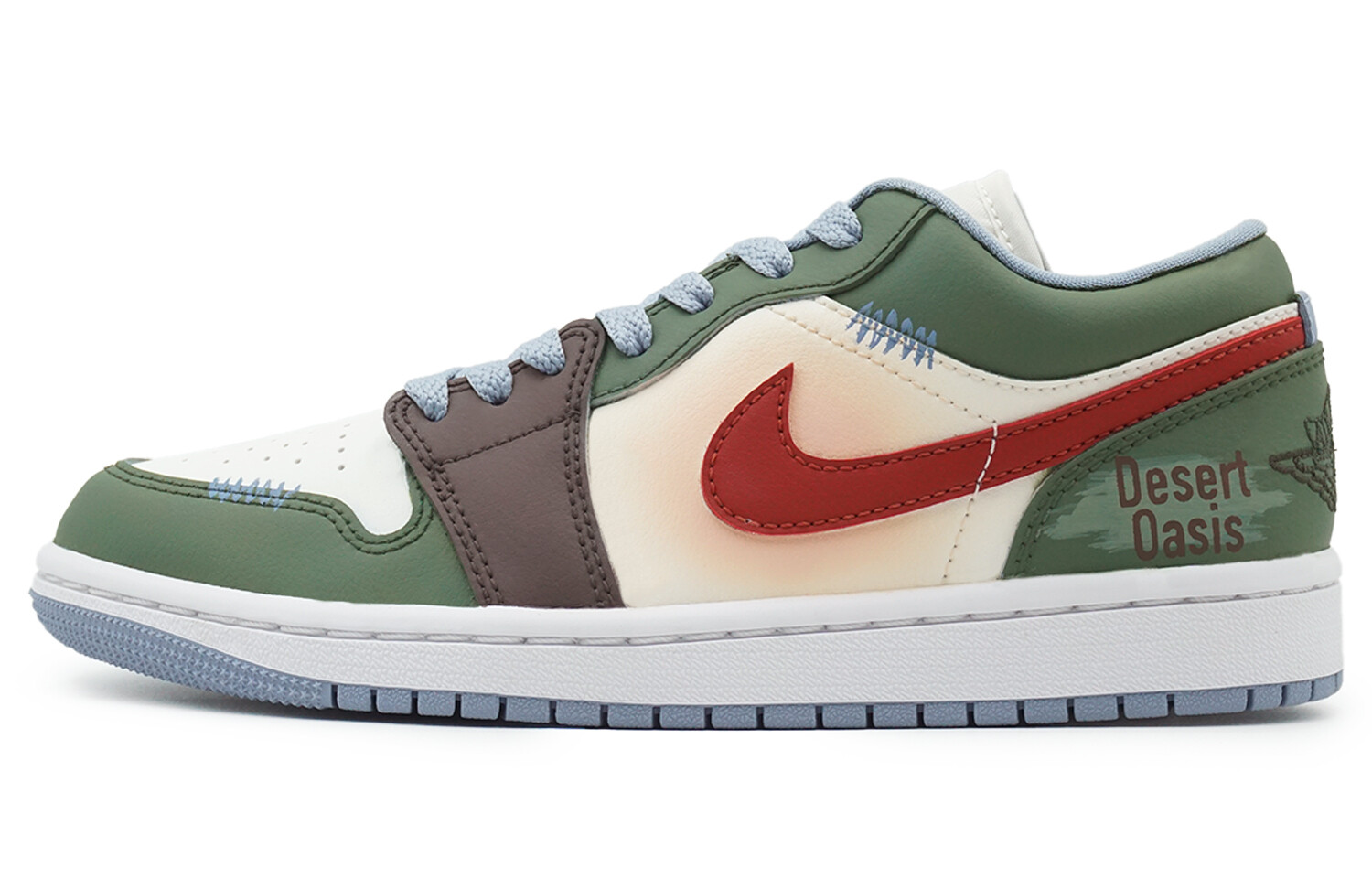 Кроссовки Air Jordan 1 Vintage Basketball Shoes Women's Low-top Green/White, хаки
Кроссовки Air Jordan 1 Vintage Basketball Shoes Women's Low-top Green/White, хаки
