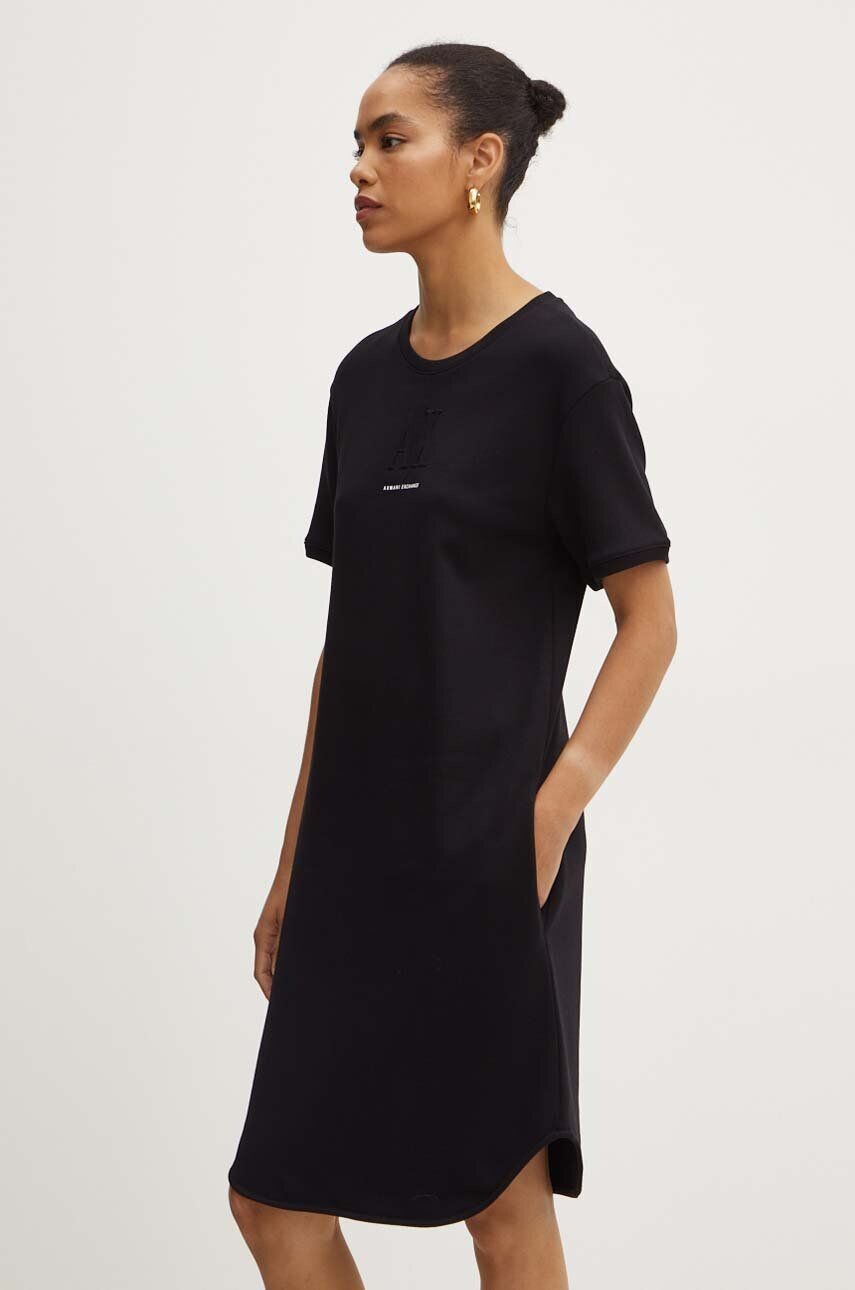 Платье Armani Exchange из хлопка, черный
Платье Armani Exchange из хлопка, черный