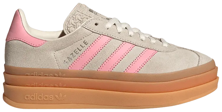 Кроссовки adidas Gazelle Bold J 'Beige Semi Pink Spark', серый
Кроссовки adidas Gazelle Bold J 'Beige Semi Pink Spark', серый