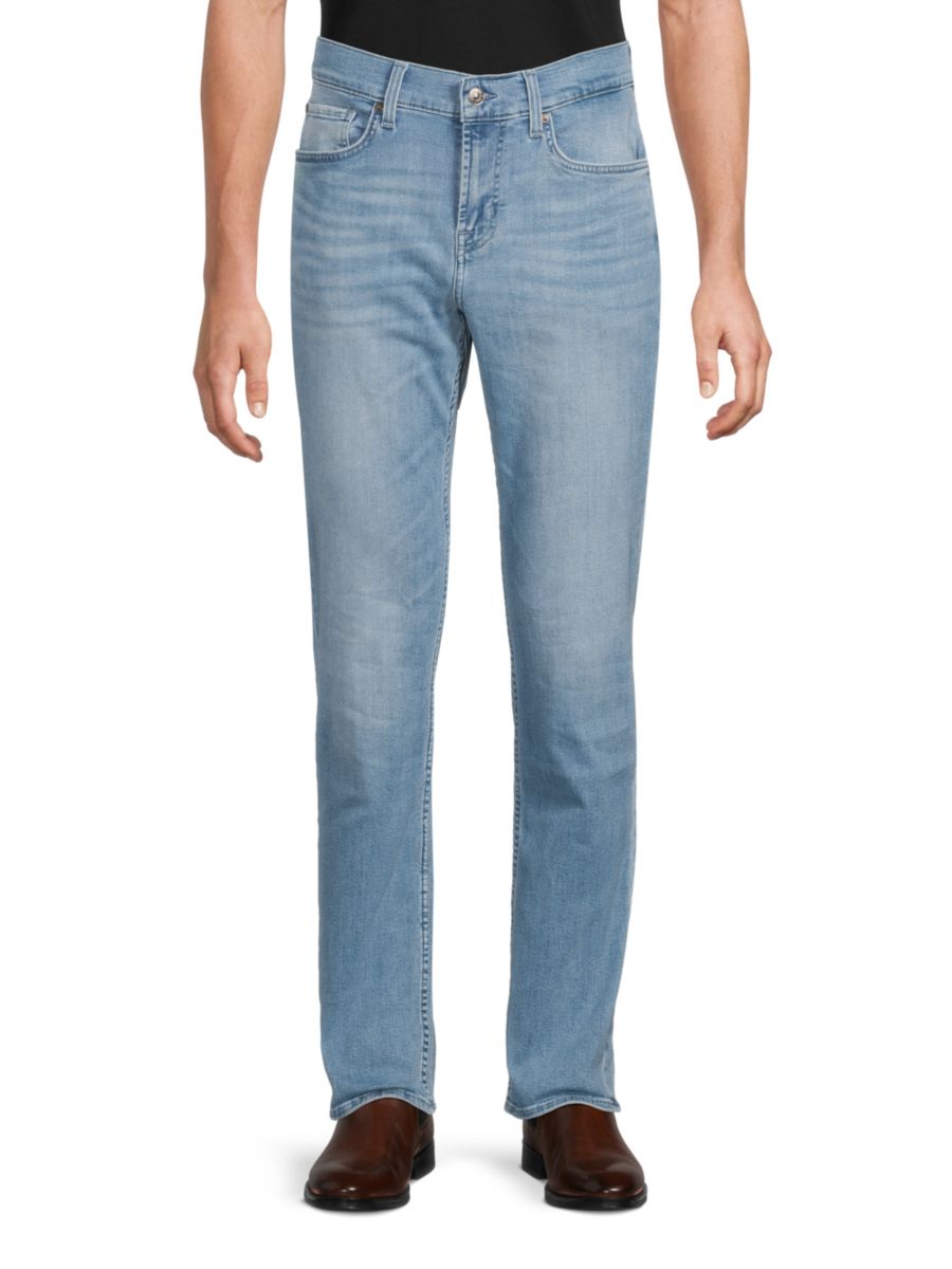 Узкие джинсы прямого кроя с темными вставками 7 For All Mankind, цвет Sfax
Узкие джинсы прямого кроя с темными вставками 7 For All Mankind, цвет Sfax