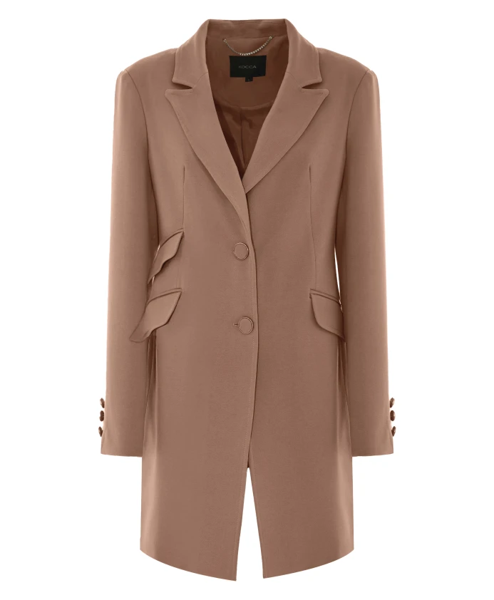 Пальто с декоративными пуговицами Kocca, коричневый 
Пальто с декоративными пуговицами Kocca, коричневый