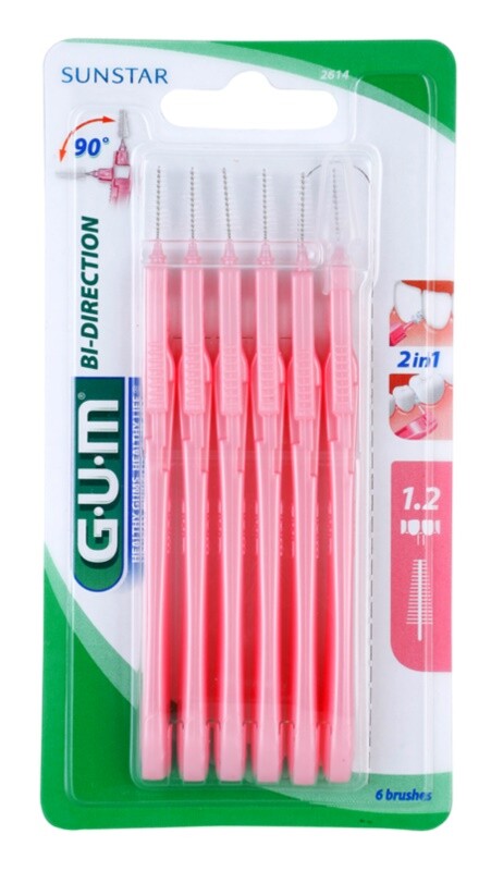 Межзубные ершики 6 шт. G.U.M Bi Direction
Межзубные ершики 6 шт. G.U.M Bi Direction