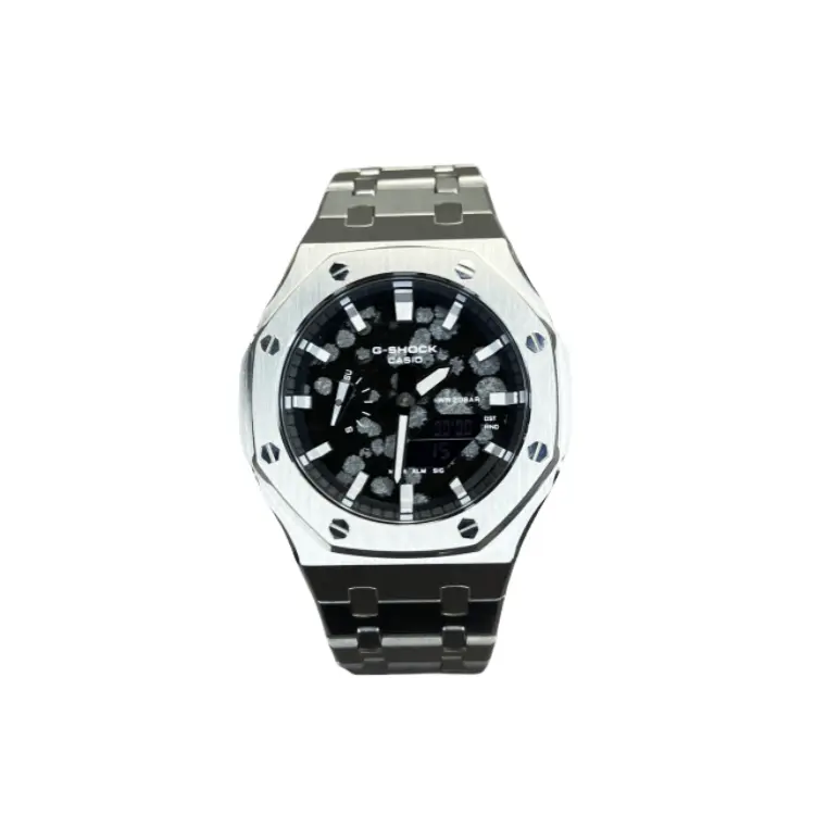 CASIO Ремешок из нержавеющей стали с кварцевым механизмом серии Retrofit, мужские часы, черный циферблат
CASIO Ремешок из нержавеющей стали с кварцевым механизмом серии Retrofit, мужские часы, черный циферблат