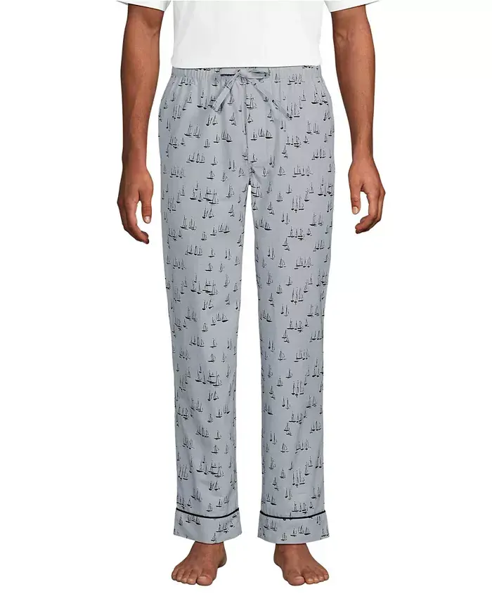 Мужские базовые пижамные брюки Lands' End, серый
Мужские базовые пижамные брюки Lands' End, серый