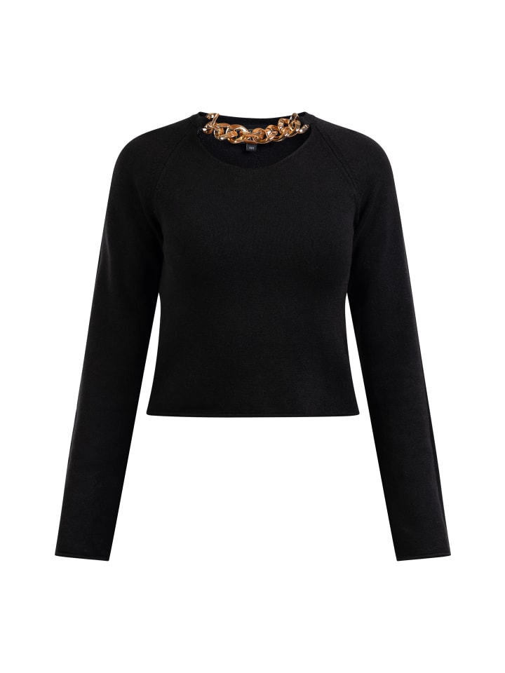 Женский вязаный свитер черного цвета faina
Женский вязаный свитер черного цвета faina