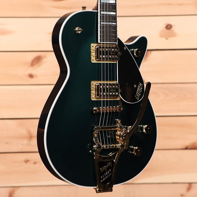 Gretsch G6228TG Players Edition Jet BT — Cadillac Green — JT22083459 — PLEK'd
Gretsch G6228TG Players Edition Jet BT — Cadillac Green — JT22083459 — PLEK'd