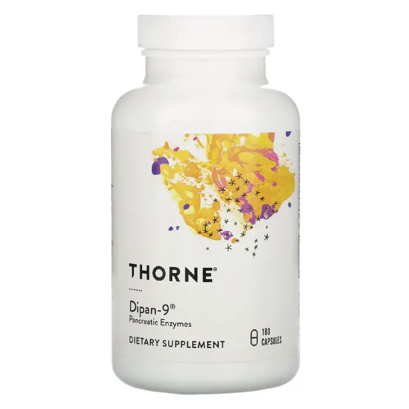 Панкреатин Dipan-9 Thorne Research 500 мг, 180 капсул
Панкреатин Dipan-9 Thorne Research 500 мг, 180 капсул