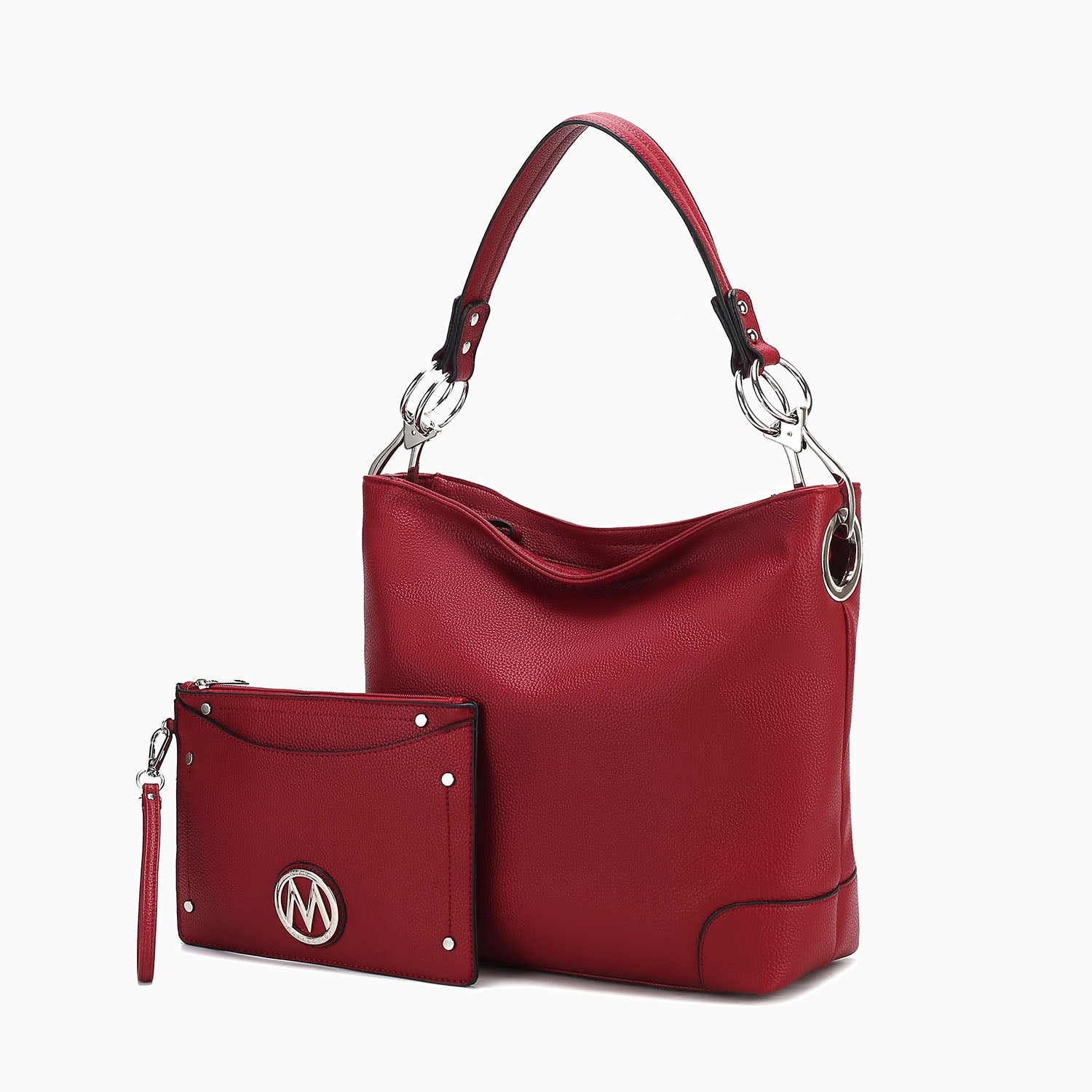 Женская сумка-хобо Viviana из 2 предметов с запястьем от Mia K MKF Collection By Mia K., цвет burgundy
Женская сумка-хобо Viviana из 2 предметов с запястьем от Mia K MKF Collection By Mia K., цвет burgundy