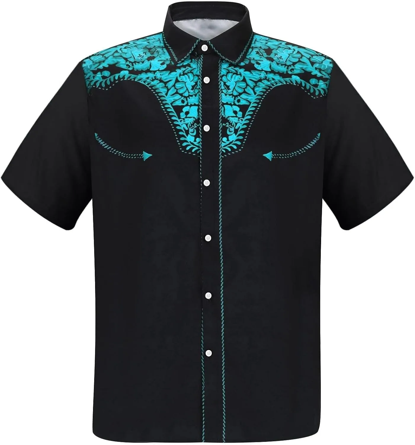 Ковбойская рубашка для мужчин Western с коротким рукавом HJINGSUN
Ковбойская рубашка для мужчин Western с коротким рукавом HJINGSUN