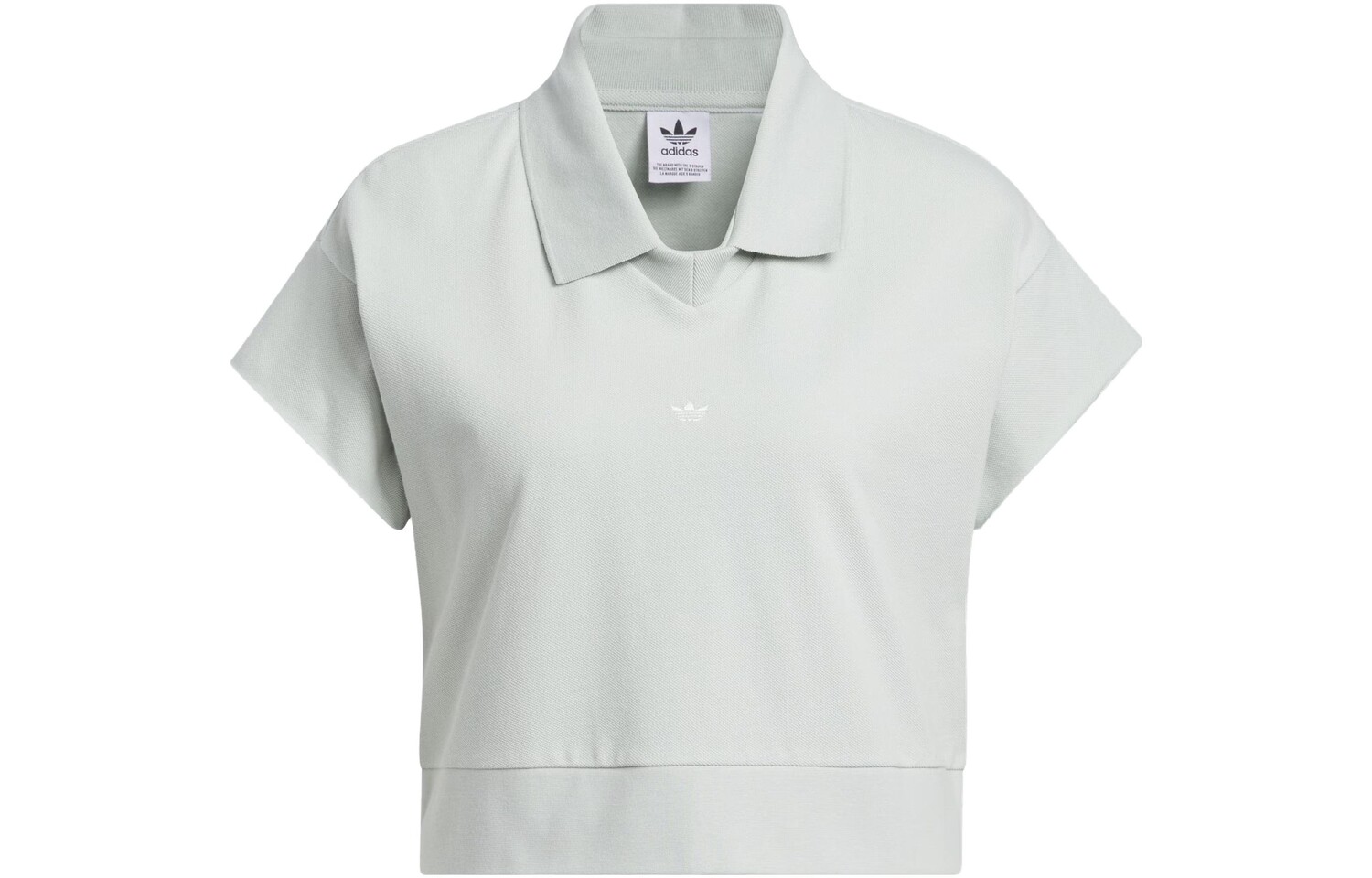 Рубашка поло женская серебристо-серая Adidas Originals
Рубашка поло женская серебристо-серая Adidas Originals