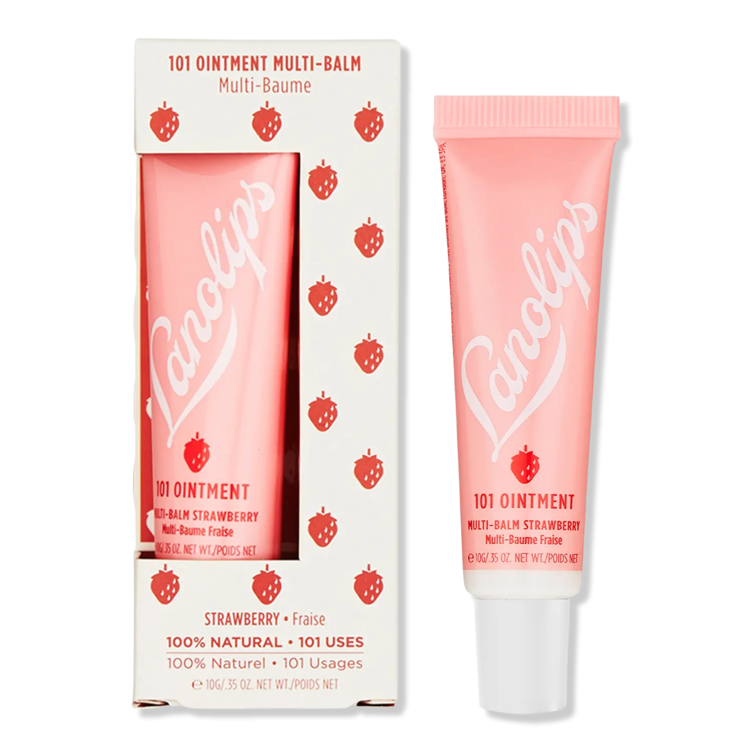Многофункциональный бальзам для губ Strawberry 101 Ointment Multi-Balm - для ухода за сухими губами Lanolips
Многофункциональный бальзам для губ Strawberry 101 Ointment Multi-Balm - для ухода за сухими губами Lanolips